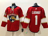 Florida Panthers #1 Roberto Luongo Red Adidas Stitched Jersey,baseball caps,new era cap wholesale,wholesale hats